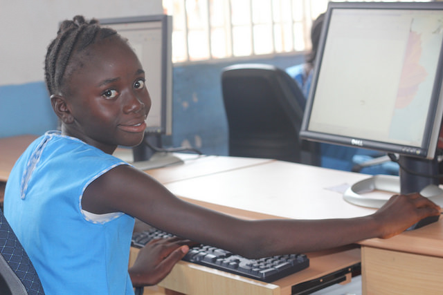 Girl Computer training africa