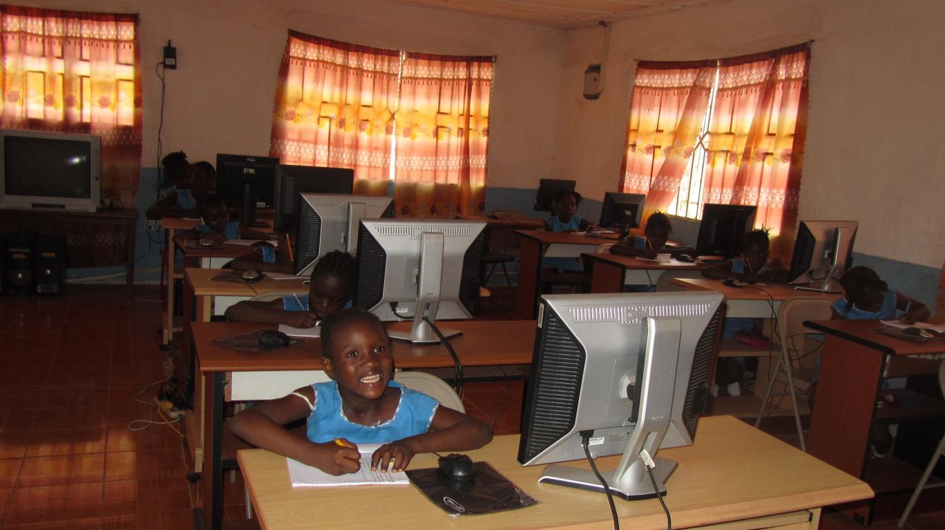 FAWE Girls in Computer Class