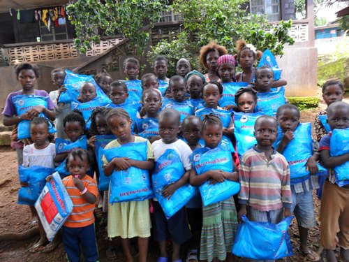 These children are now safe from mosquitoes and malaria