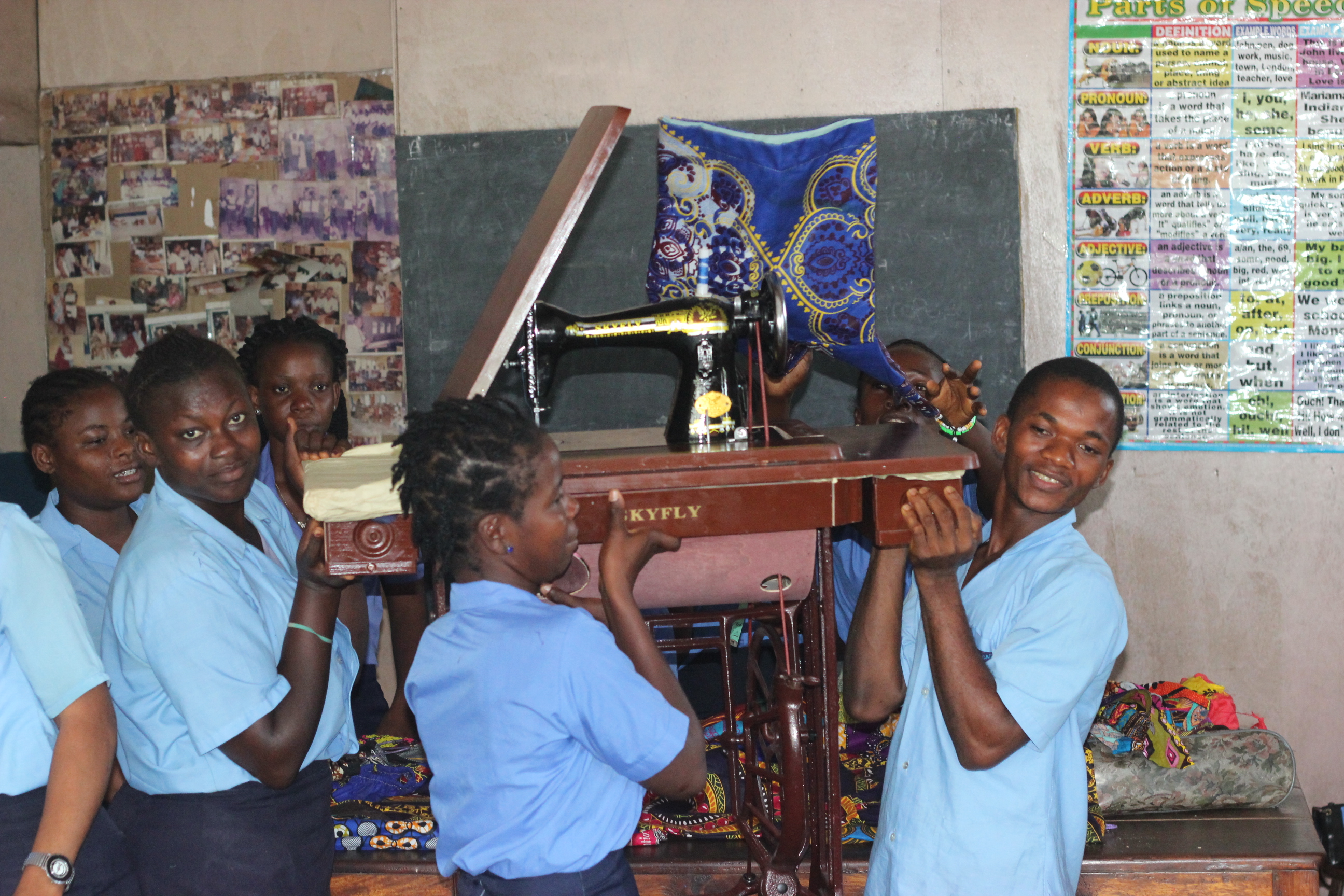 Tailoring school receives new sewing machine  