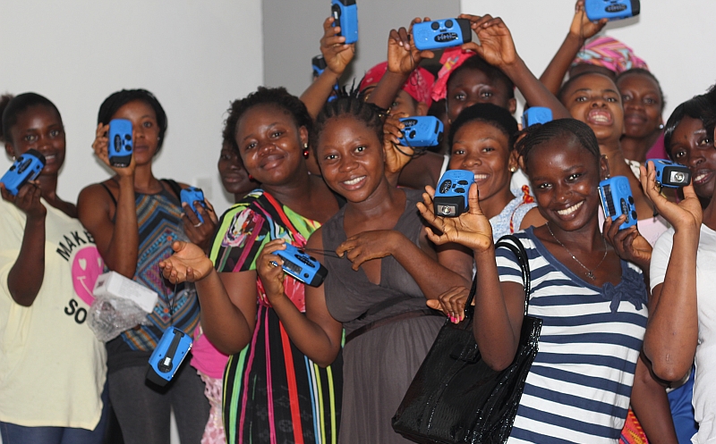 Educational-lifeline-girls solar radios