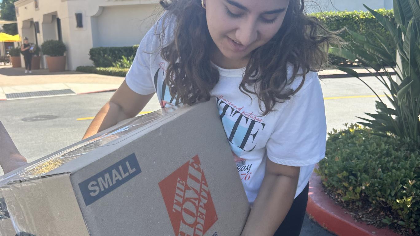 11th grader, Julianna Awad, from Our Lady Queen of Angels School in CA donated 7 boxes of school supplies.