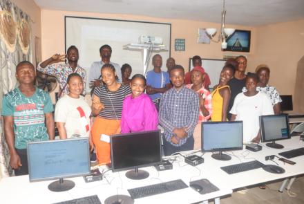 Students in Computer Class at the Develop Africa Sierra Leone Computer Lab